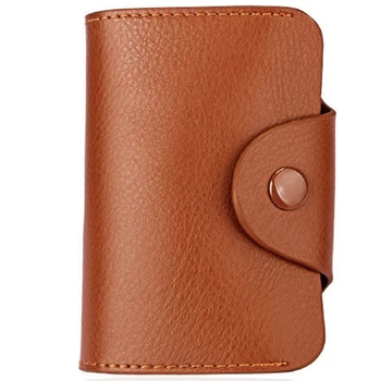 Leather Men'S And Women'S Card Wallet Bank Credit Card Candy Color Card Bag(Brown)
Leather Men'S And Women'S Card Wallet Bank Credit Card Candy Color Card Bag(Brown)