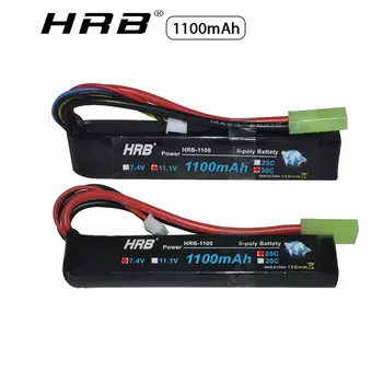 HRB Akku mini airsoft 1100mAh Lipo Battery 3S 2S 7.4V 11.1V 25C Tamiya Connector for Air Pistol water gun Electric Toys RC Parts
HRB Akku mini airsoft 1100mAh Lipo Battery 3S 2S 7.4V 11.1V 25C Tamiya Connector for Air Pistol water gun Electric Toys RC Parts