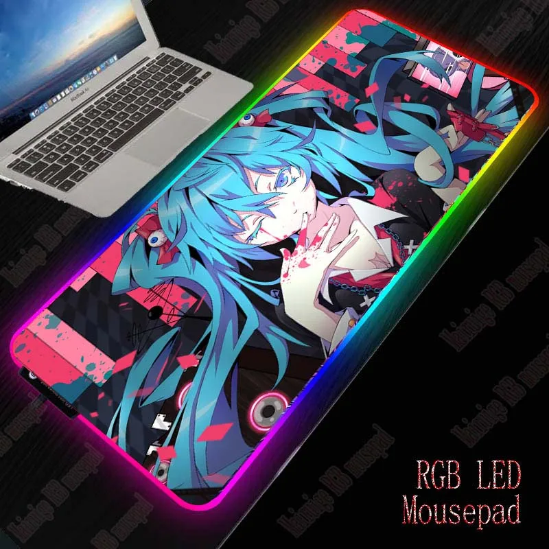 MRGBEST Anime Gaming Mouse Pad large XXL Hatsune Miku RGB Led Backlight Surface Keyboard Desk Mat Laptop PC Pads for Game Player
MRGBEST Anime Gaming Mouse Pad large XXL Hatsune Miku RGB Led Backlight Surface Keyboard Desk Mat Laptop PC Pads for Game Player