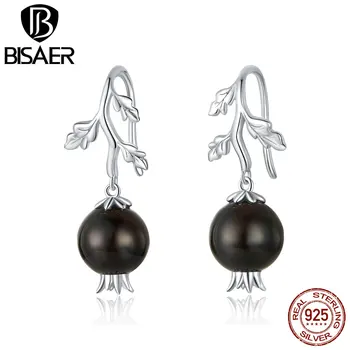 BISAER Stud Earrings Real 925 Sterling Silver Flower Garnet Black Enamel Earrings For Women Wedding Engagement Fine Jewelry
BISAER Stud Earrings Real 925 Sterling Silver Flower Garnet Black Enamel Earrings For Women Wedding Engagement Fine Jewelry