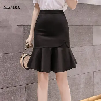 Plus Size High Waist Skirts Women 2020 Fashion Casual Sexy Black Skirt Korean Office Ladies Ruffle Red Mermaid Skirts Jupe Femme
Plus Size High Waist Skirts Women 2020 Fashion Casual Sexy Black Skirt Korean Office Ladies Ruffle Red Mermaid Skirts Jupe Femme