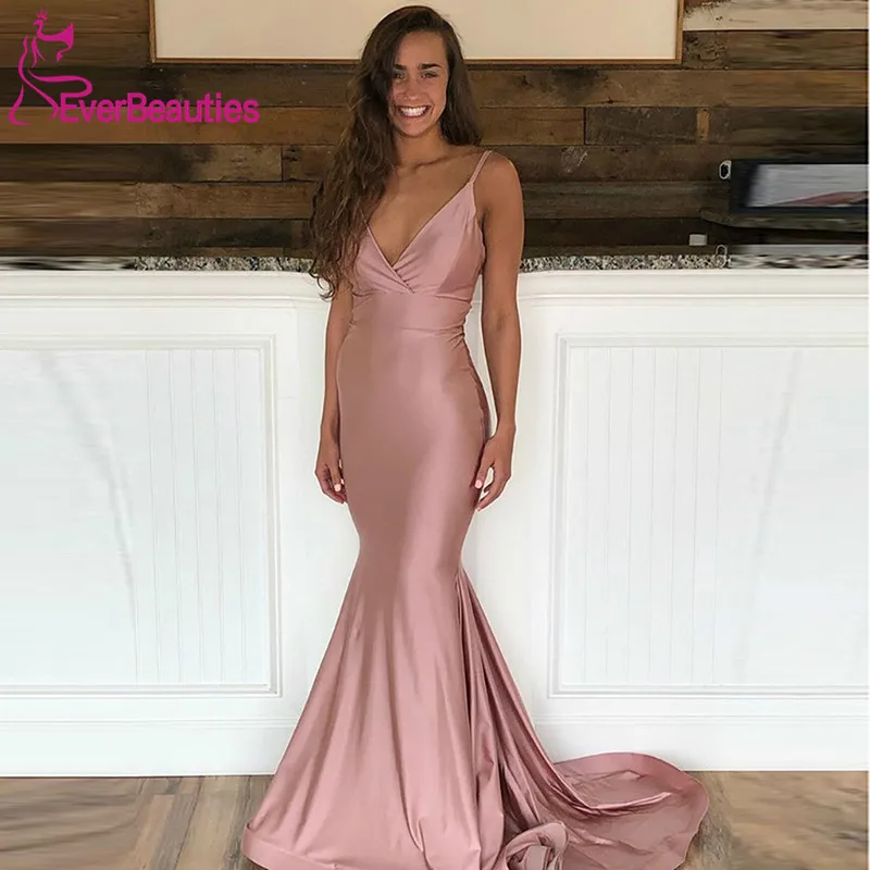 Mermaid Evening Dresses Long 2020 Evening Gown Satin V-Neck Sleeveless Abiye Vestido De Festa Sexy Backless Robe De Soiree
Mermaid Evening Dresses Long 2020 Evening Gown Satin V-Neck Sleeveless Abiye Vestido De Festa Sexy Backless Robe De Soiree