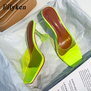 Eilyken Fashion PVC Jelly Women Slippers Summer Fashion Fluorescent Green Sexy Open Toed Transparent Crystal Heel Party Shoes
Eilyken Fashion PVC Jelly Women Slippers Summer Fashion Fluorescent Green Sexy Open Toed Transparent Crystal Heel Party Shoes