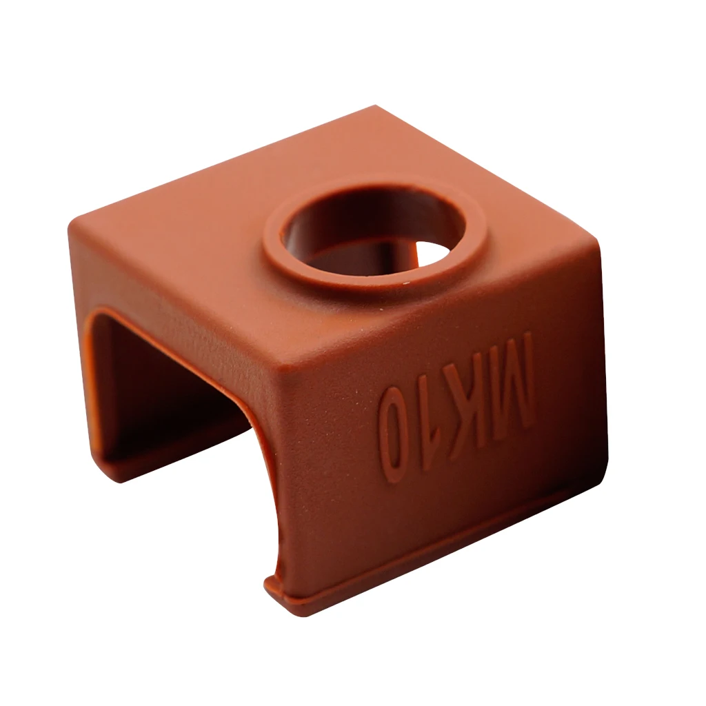Silicone Socks Cover Instead Ceramic Insulation For MK10 Printer, Soft Rubber Heater Block Sleeve Protector Coffee Silicone Socks Cover Instead Ceramic Insulation For MK10 Printer, Soft Rubber Heater Block Sleeve Protector Coffee