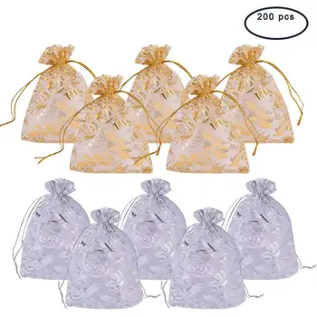 1 Set Rose Printed Organza Bags Gift Bags Drawstring Pouches 12x10cm 200pcs/set
1 Set Rose Printed Organza Bags Gift Bags Drawstring Pouches 12x10cm 200pcs/set