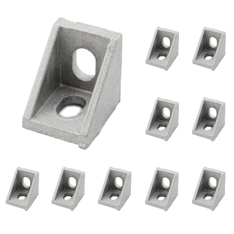10 Pack Aluminum Profile Corner Bracket, L Shape Right Angle Joint Bracket Fastener, L Brackets Connector for 20 Series Profile
10 Pack Aluminum Profile Corner Bracket, L Shape Right Angle Joint Bracket Fastener, L Brackets Connector for 20 Series Profile