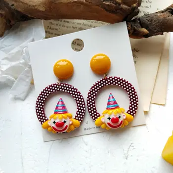 Cartoon Cute Earrings for Women Dangle Earrings Wave Point Circle Clown Cute Clown Geometry Yellow Red Earrings New Arrivals
Cartoon Cute Earrings for Women Dangle Earrings Wave Point Circle Clown Cute Clown Geometry Yellow Red Earrings New Arrivals