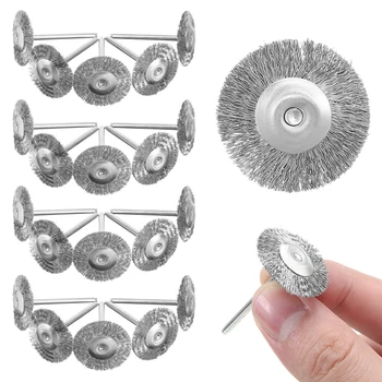 20pcs 25mm Stainless Steel Wire Wheel Brushes Set Mini Rotary Grinding Wire Brushes Electric Die Grinding Carving Accessories
20pcs 25mm Stainless Steel Wire Wheel Brushes Set Mini Rotary Grinding Wire Brushes Electric Die Grinding Carving Accessories