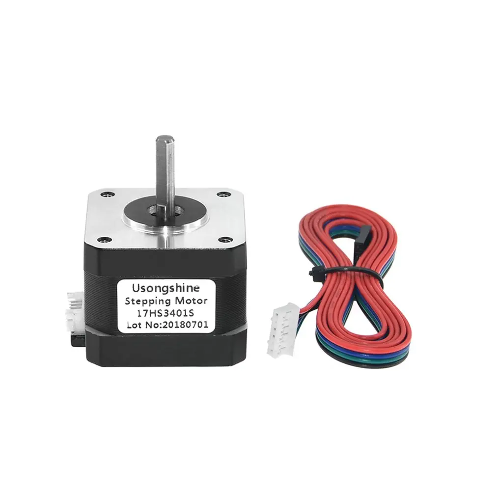 High Quality 4-lead Nema 17 Stepper Motor 42 Motor 42BYGH 1.3A 3D Printer Motor Electric Motor Gear Motor 17HS3401S
High Quality 4-lead Nema 17 Stepper Motor 42 Motor 42BYGH 1.3A 3D Printer Motor Electric Motor Gear Motor 17HS3401S