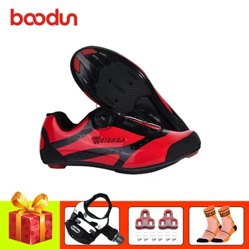 Boodun road bike shoes women sapatilha ciclismo SPD-SL Pedals self-locking breathable men professional road cycling sneakers
Boodun road bike shoes women sapatilha ciclismo SPD-SL Pedals self-locking breathable men professional road cycling sneakers