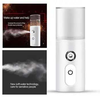 30ml Portable USB Rechargeable Nano Humidifier Cooling Mist Mini Face Humidifier Eyelash Extensions Sprayer Device Dropship
30ml Portable USB Rechargeable Nano Humidifier Cooling Mist Mini Face Humidifier Eyelash Extensions Sprayer Device Dropship