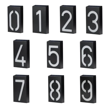 Solar lamp LED door number address digital wall-mounted door number digital board with battery
Solar lamp LED door number address digital wall-mounted door number digital board with battery