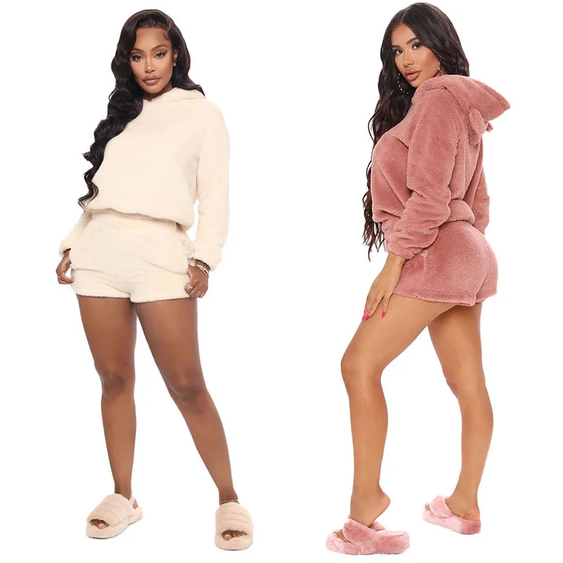 Autumn Solid Color Long-sleeved Shorts Suit Hooded Pocket Casual Sports 2 Piece Sets Womens Outfits Winter Clothes Women
Autumn Solid Color Long-sleeved Shorts Suit Hooded Pocket Casual Sports 2 Piece Sets Womens Outfits Winter Clothes Women