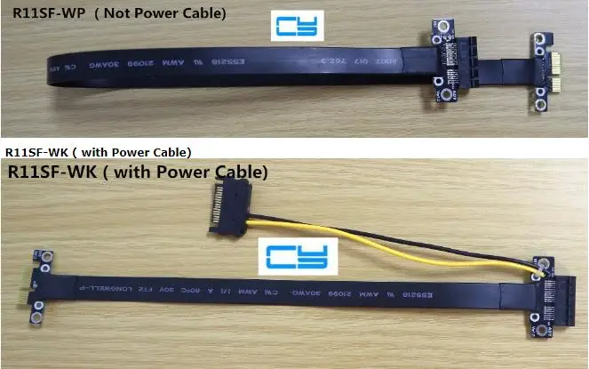 Riser PCI Express PCIe Gen3.0 1x To кабель-удлинитель для горнодобывающей видеокарты с разъемом