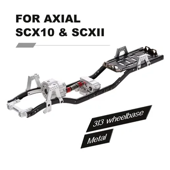 313mm RC Wheelbase Chassis Frame Metal for 1/10 RC Crawler Car Axial SCX10 SCXII Prefixal Gearbox RC Car Parts
313mm RC Wheelbase Chassis Frame Metal for 1/10 RC Crawler Car Axial SCX10 SCXII Prefixal Gearbox RC Car Parts