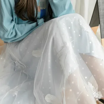 2020 Spring Summer Vintage Skirts Womens Elastic High Waist Tulle Mesh Skirt Long Pleated Dot Tutu Skirt Female Jupe Longue
2020 Spring Summer Vintage Skirts Womens Elastic High Waist Tulle Mesh Skirt Long Pleated Dot Tutu Skirt Female Jupe Longue