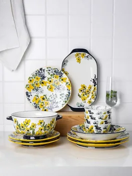High Temperature Ceramic Dinner Set Soup Rice Bowl Bread Board 8/10inch Fish Sushi Plate Breakfast Set Ceramic Coffee Milk Cup
High Temperature Ceramic Dinner Set Soup Rice Bowl Bread Board 8/10inch Fish Sushi Plate Breakfast Set Ceramic Coffee Milk Cup