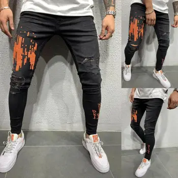 New Men's Skinny Ripped Pant Biker Casual Frayed Stretchy Slim Fit Trousers Pencil Pant
New Men's Skinny Ripped Pant Biker Casual Frayed Stretchy Slim Fit Trousers Pencil Pant