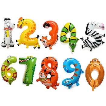 Cute Animal Number Foil Balloons Air-Helium Birthday Balloons Kids Birthday Party Wedding Décoration Ballon Children Gift
Cute Animal Number Foil Balloons Air-Helium Birthday Balloons Kids Birthday Party Wedding Décoration Ballon Children Gift