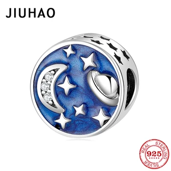 925 Sterling Silver Moon universe Beautiful starry sky Metal Charm for Original Bracelet Fine Jewelry women Accessories
925 Sterling Silver Moon universe Beautiful starry sky Metal Charm for Original Bracelet Fine Jewelry women Accessories