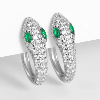 Gothic Ear Bone Pierced Hoop Earrings Zircon CZ Animal Snake Earrings for Women 925 Sterling Silver Earrings Huggie Fine Jewelry
Gothic Ear Bone Pierced Hoop Earrings Zircon CZ Animal Snake Earrings for Women 925 Sterling Silver Earrings Huggie Fine Jewelry