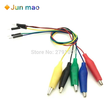 5pcs DuPont Line Male head to 35mm Crocodile Clamp Connection Cable Connector Circuit Connection Line DIY Red, Black, Yellow, Gr
5pcs DuPont Line Male head to 35mm Crocodile Clamp Connection Cable Connector Circuit Connection Line DIY Red, Black, Yellow, Gr