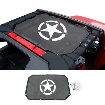 BAWA Car Front Roof Mesh Top Sunshade Cover UV Sun Shade Mesh Accessories for Jeep Wrangler JK 2007-2017
BAWA Car Front Roof Mesh Top Sunshade Cover UV Sun Shade Mesh Accessories for Jeep Wrangler JK 2007-2017