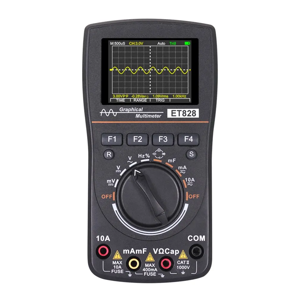2 In 1 HD Professional 2.4inch Color Screen Digital Display Oscilloscope Multimeter DIY Electronic Test 1MHz Bandwidth
2 In 1 HD Professional 2.4inch Color Screen Digital Display Oscilloscope Multimeter DIY Electronic Test 1MHz Bandwidth