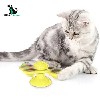 Rotating Windmill Cat Toy Turntable Cat Teaser Toy Scratching Petting Post Cat Brush CT-004
Rotating Windmill Cat Toy Turntable Cat Teaser Toy Scratching Petting Post Cat Brush CT-004