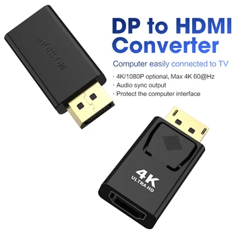 10PCS DP MALE To HDMI FEMALE Max 4K 60Hz Displayport Adapter Cable Converter DisplayPort To HDMI Adapter For PC TV Projector
10PCS DP MALE To HDMI FEMALE Max 4K 60Hz Displayport Adapter Cable Converter DisplayPort To HDMI Adapter For PC TV Projector