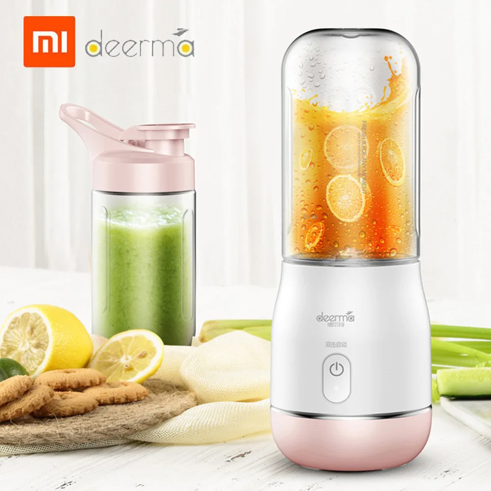 

Deerma 400ML Mini Portable Electric Juicer Blender Machine Juice Cup Wireless USB Rechargable Fruit Vegetable Cut Mixer