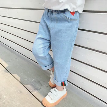 Winter Girls Jeans Spring New Style Childrens Jeans Korean-style Girl and Boy Straight-leg Pants Fashion Childrenswear
Winter Girls Jeans Spring New Style Childrens Jeans Korean-style Girl and Boy Straight-leg Pants Fashion Childrenswear