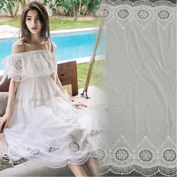 White Hollow Out Lace Fabric For Dress 2019 High quality Embroidered Cotton White DIY Sewing Cloth Fabric
White Hollow Out Lace Fabric For Dress 2019 High quality Embroidered Cotton White DIY Sewing Cloth Fabric