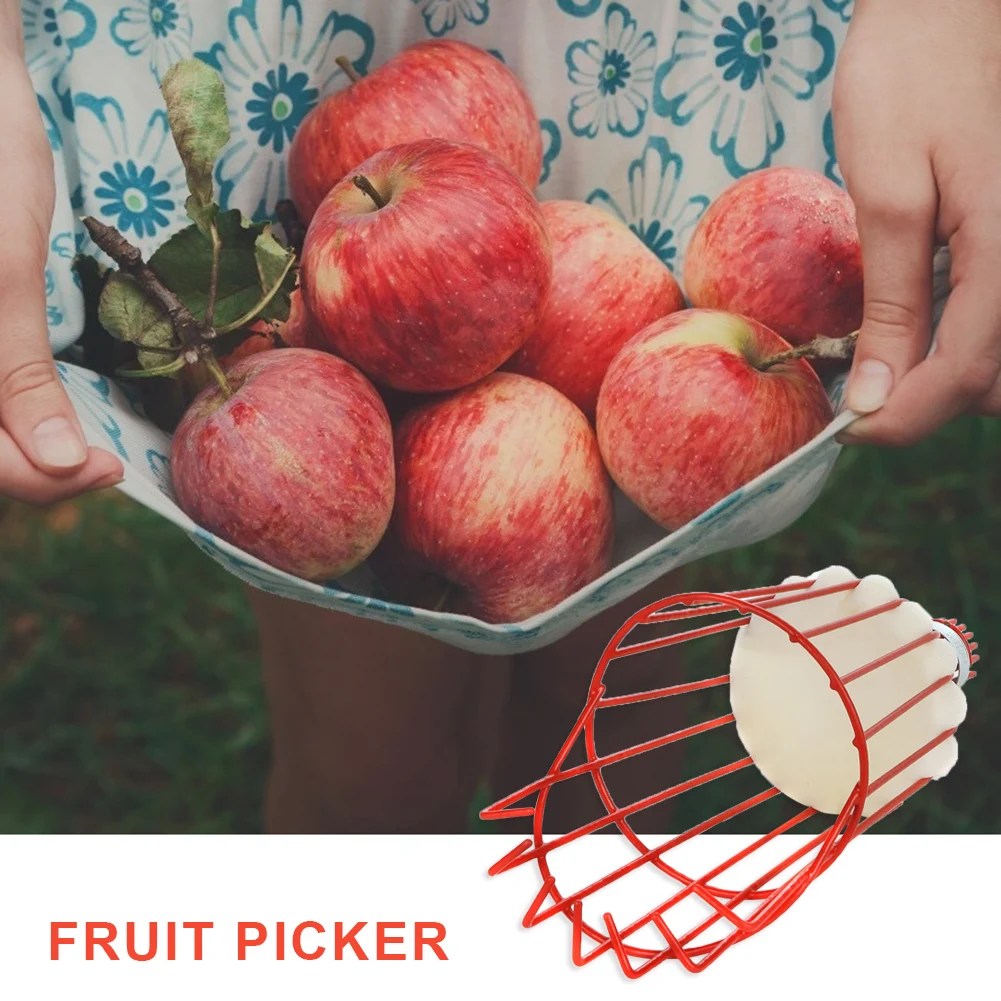 Металлический инструмент для сбора фруктов теплицы яблоки персики оранжевый