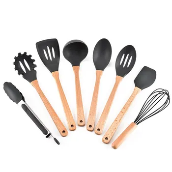 8pcs Wooden Handle Silicone Spatula Soup Spoon Cooking Tools Set Household Cook Tool Non-stick Kitchenware Sets for Kitchen
8pcs Wooden Handle Silicone Spatula Soup Spoon Cooking Tools Set Household Cook Tool Non-stick Kitchenware Sets for Kitchen