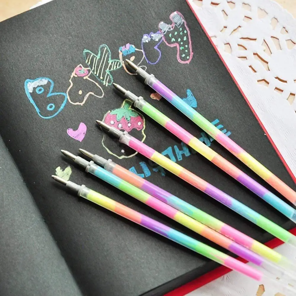 Rainbow Color Pen - 12 Pack of 6-in-1 Multi Color Ink Glitter Gel Pens 0.8mm Roller Ball Office School Supplies Ballpoint Pen
Rainbow Color Pen - 12 Pack of 6-in-1 Multi Color Ink Glitter Gel Pens 0.8mm Roller Ball Office School Supplies Ballpoint Pen