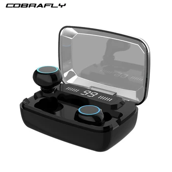 COBRAFLY Wireless Headphones TWS Bluetooth5.0 Earphone HiFi Stereo Sport IPX7 Waterproof Earbuds Smart Touch Control Headset
COBRAFLY Wireless Headphones TWS Bluetooth5.0 Earphone HiFi Stereo Sport IPX7 Waterproof Earbuds Smart Touch Control Headset
