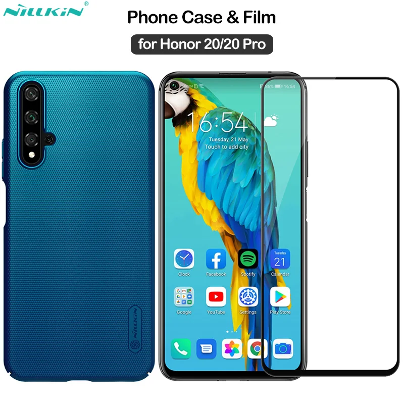 Nillkin for Huawei Honor 20 Case Frosted Shield Cover + Amazing CP+PRO Full Cover Tempered Glass for Honor 20 Pro Film
Nillkin for Huawei Honor 20 Case Frosted Shield Cover + Amazing CP+PRO Full Cover Tempered Glass for Honor 20 Pro Film