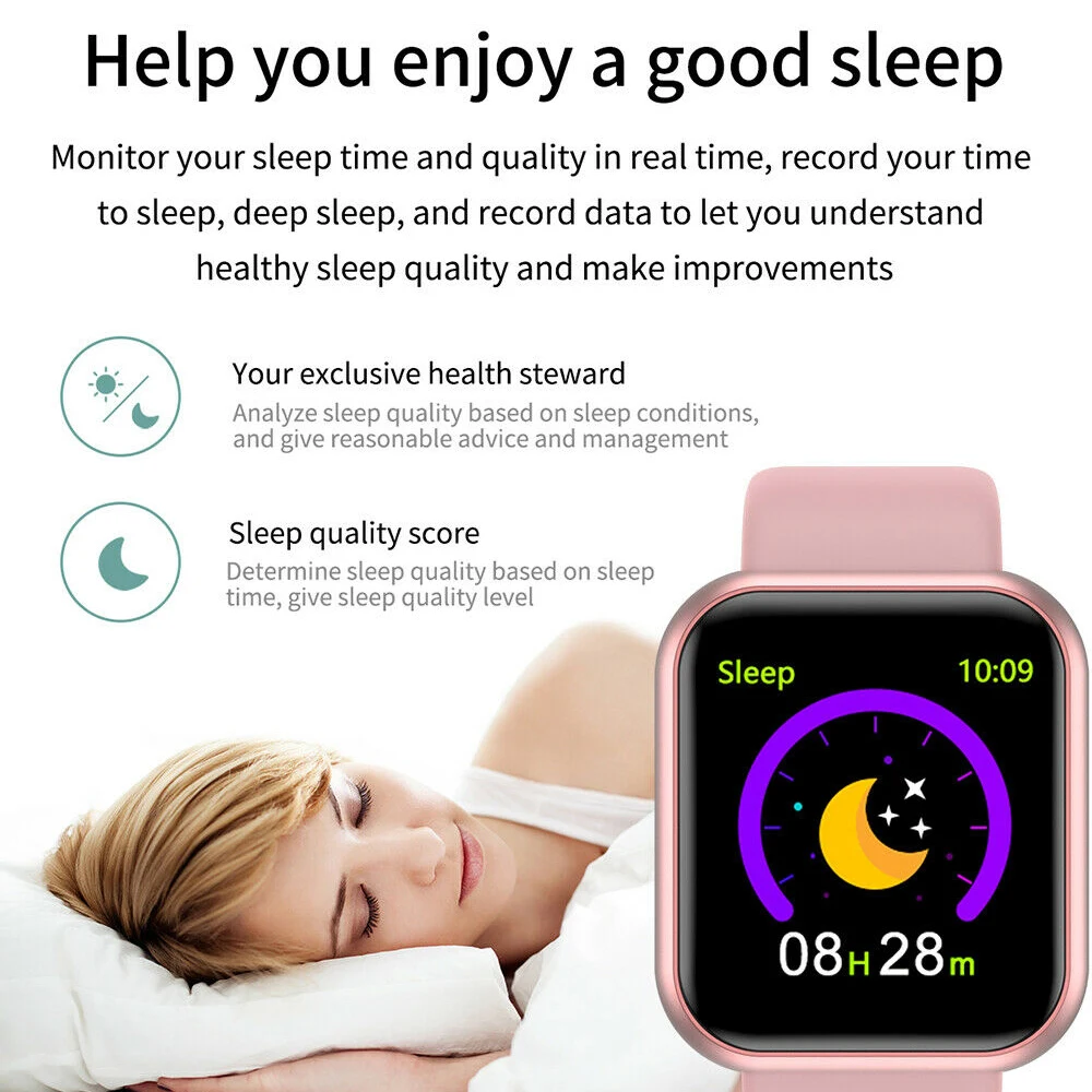 Mobile Phone - Smart Watch Waterproof Smartwatch For Android IOS Smart Watch Kids Men Women Heart Rate Monitor Blood Pressure Watch