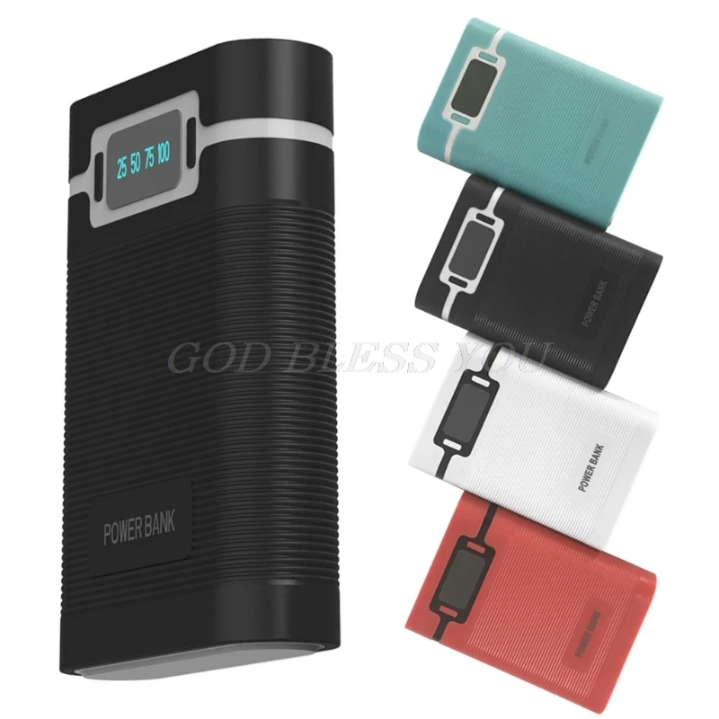 Anti-reverse Portable Power Bank Box 4x 18650 (without battery) DIY Display Battery Charger 5V 2A Powerbank Case Box
Anti-reverse Portable Power Bank Box 4x 18650 (without battery) DIY Display Battery Charger 5V 2A Powerbank Case Box