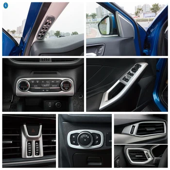 Yimaautotrims Matte Door Armrest Window Lift Button / Head Lights Lamp Switch Frame Interior Refit Kit For Ford Focus 2019 2020
Yimaautotrims Matte Door Armrest Window Lift Button / Head Lights Lamp Switch Frame Interior Refit Kit For Ford Focus 2019 2020