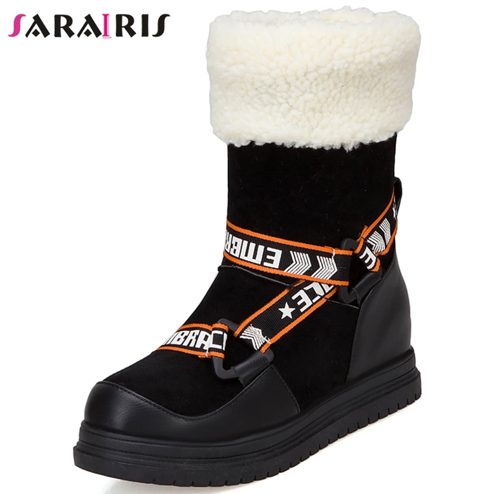 SARAIRIS 34-43 Height Increasing Fur Booties Ladies Fashion Ankle Platform Snow Boots Women 2019 Warm Wedges Shoes Woman
SARAIRIS 34-43 Height Increasing Fur Booties Ladies Fashion Ankle Platform Snow Boots Women 2019 Warm Wedges Shoes Woman
