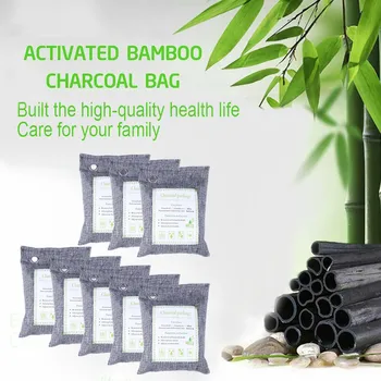 8pc Bamboo Charcoal Air Purifying Bag 200g Natural Car Home Air Freshener Bags freshener solid stick supplement #zer 
8pc Bamboo Charcoal Air Purifying Bag 200g Natural Car Home Air Freshener Bags freshener solid stick supplement #zer