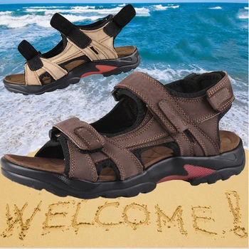 Mens Sandals Genuine Leather Summer New Beach Men Casual Shoes Outdoor Sandals Plus Size 38-47
Mens Sandals Genuine Leather Summer New Beach Men Casual Shoes Outdoor Sandals Plus Size 38-47