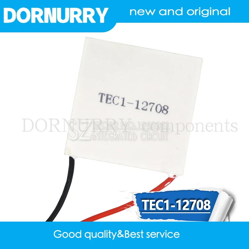 1PCS TEC1-12708 Thermoelectric Cooler Peltier Elemente Module 40*40mm 12708 dornurry
1PCS TEC1-12708 Thermoelectric Cooler Peltier Elemente Module 40*40mm 12708 dornurry