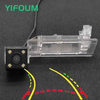YIFOUM Dynamic Trajectory Tracks HD 170 Degree Car Rear View Backup Camera For Skoda Fabia Kodiaq Superb Octavia Rapid Spaceback