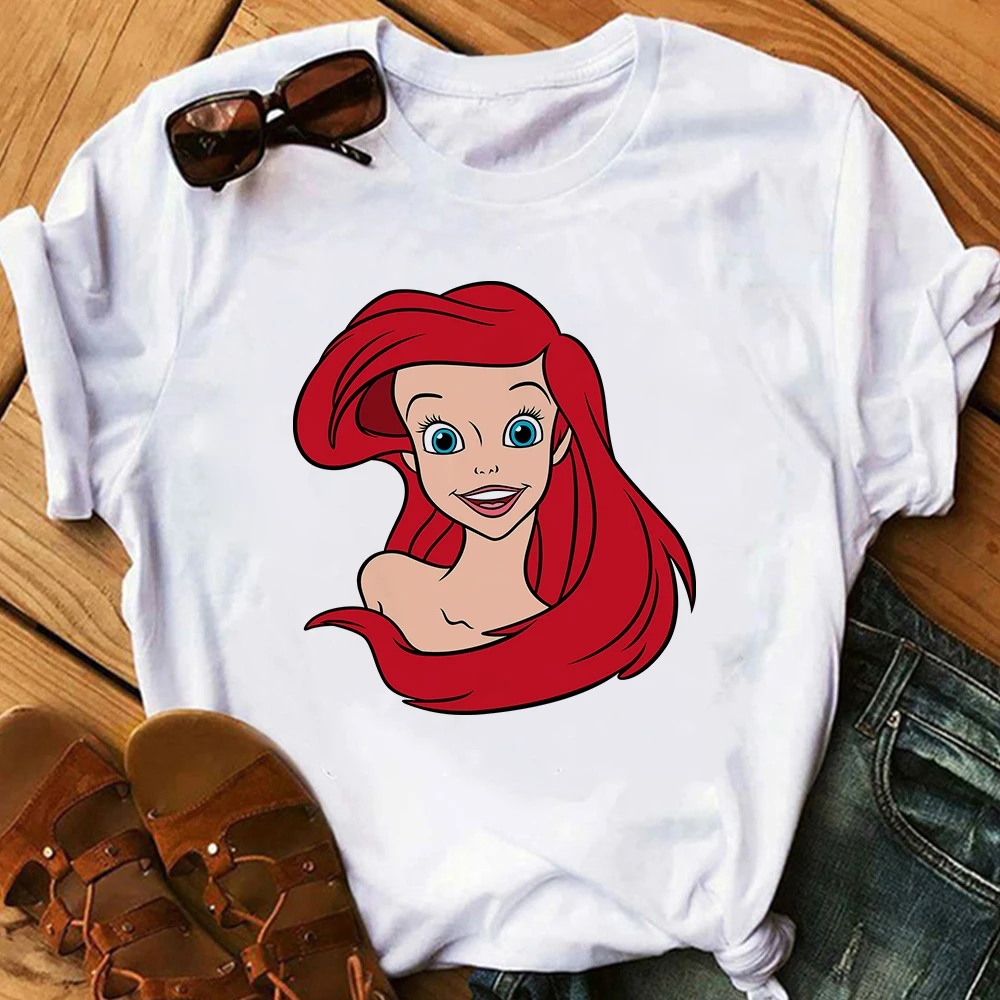 Женская футболка с рисунком маленькая русалочка | одежда