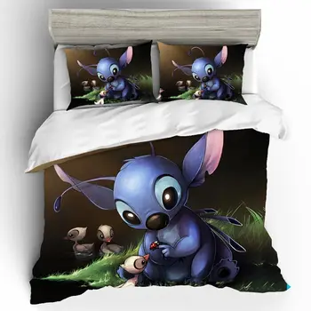 Stitch Bedding Sets Home Textile Duvet Cover Single Queen King Size Ropa De Cama Bedding Set Bed Sheets Pillowcases Bed Linen
Stitch Bedding Sets Home Textile Duvet Cover Single Queen King Size Ropa De Cama Bedding Set Bed Sheets Pillowcases Bed Linen