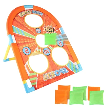 Cornhole Game Set Bean Bag Toss Built-in Storage Convenient Carry Handles and 6 Premium Bean Bag
Cornhole Game Set Bean Bag Toss Built-in Storage Convenient Carry Handles and 6 Premium Bean Bag
