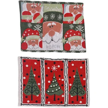 Christmas Tree Santa Claus Placemats Washable Non-Slip Placemats Are Used for Christmas Table Atmosphere Arrangement
Christmas Tree Santa Claus Placemats Washable Non-Slip Placemats Are Used for Christmas Table Atmosphere Arrangement